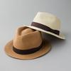 Reck Hatter PAPER BLADE HAT Camel Paper Straw Size L Men's RH-207 Fedora, Hat, Spring, Summer, Autumn, Camel,