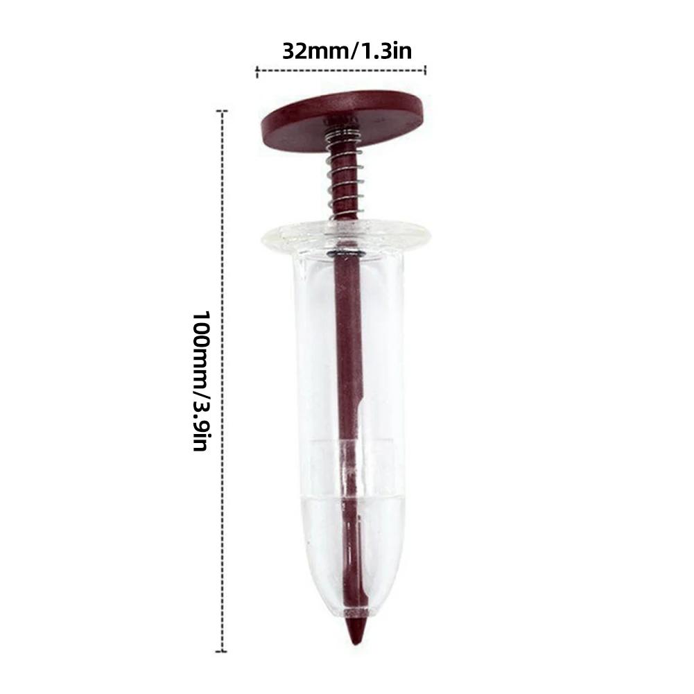 1-6Pcs Mini Sowing Seed Dispenser 5 Different Settings Plant Seed Sower With 2 Transplanting Tools Home Garden Seeding Dispenser