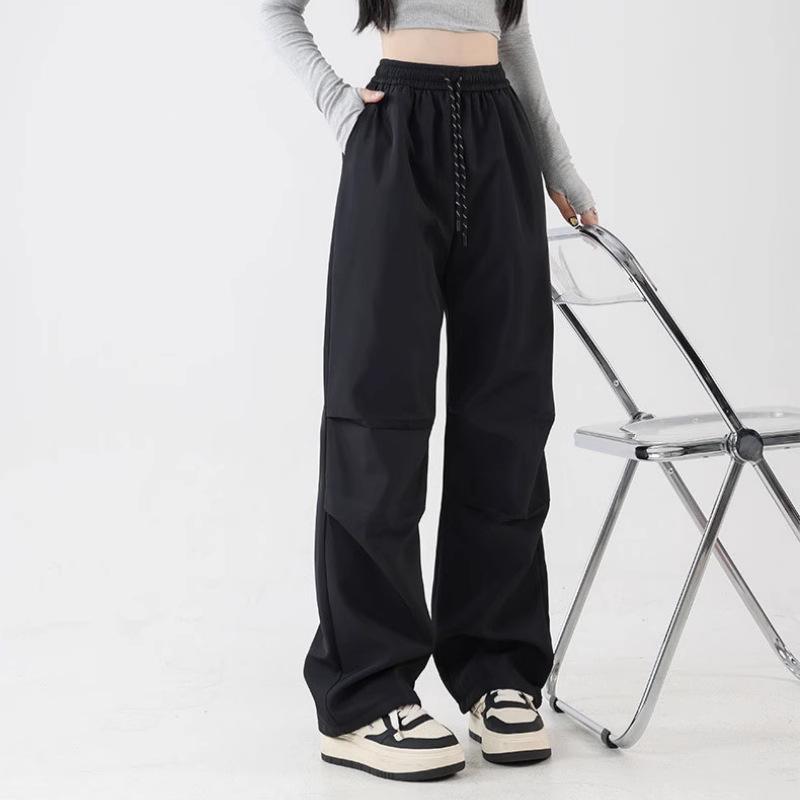 

Unisex Quick-Dry Wide-Leg Drawstring Hiking Pants M хакі