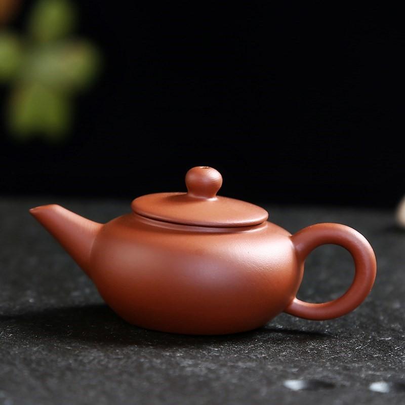 קומקום אצבע מחימר סגול חיית תה סט תה כיס קטן קישוטים אביזרי תה קישוט שולחן תה בוטיק