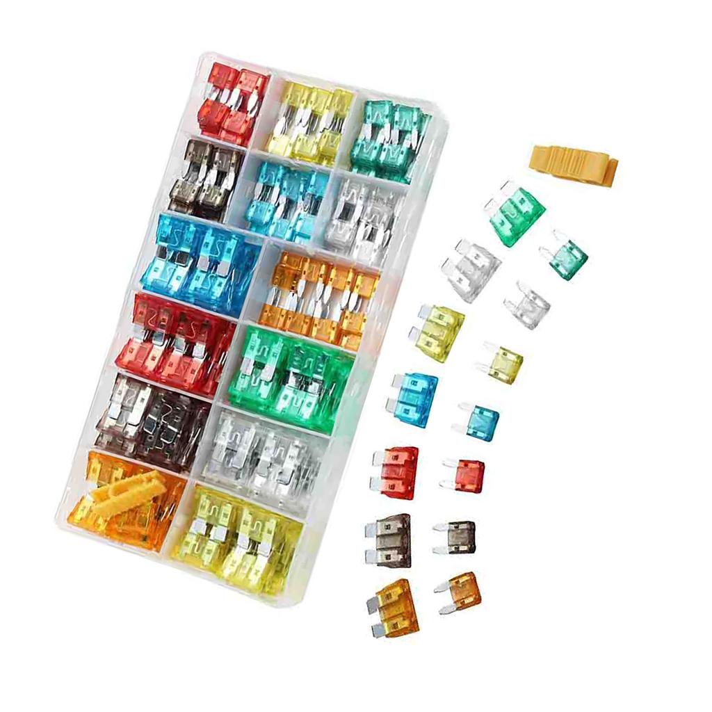 300 SZT Samochodowy Bezpiecznik Ostrzowy Mocna Przewodność Elektryczna Ochrona Przed Zwarciem Kolorowy do Pojazdu