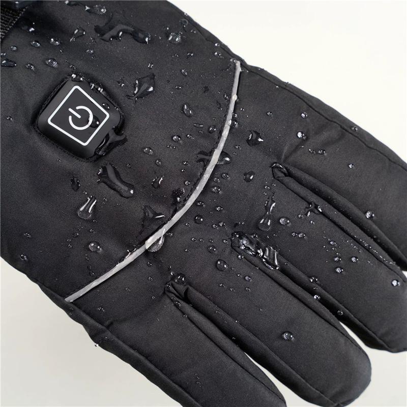 Heated Gloves for Men Winter Thermal Touchscreen Electric Motorcycle Riding Cycling Waterproof Warm