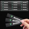 Car Sticker Car Rearview Mirror Decals Brake Caliper Badge Sticker For Skoda Octavia A5 Superb Old Febia Roomster Rapid Roomster