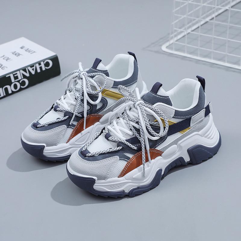 

Женские модные кроссовки для бега на весну 2024 года — повседневные и спортивные кроссовки для пап 39 темно-синий