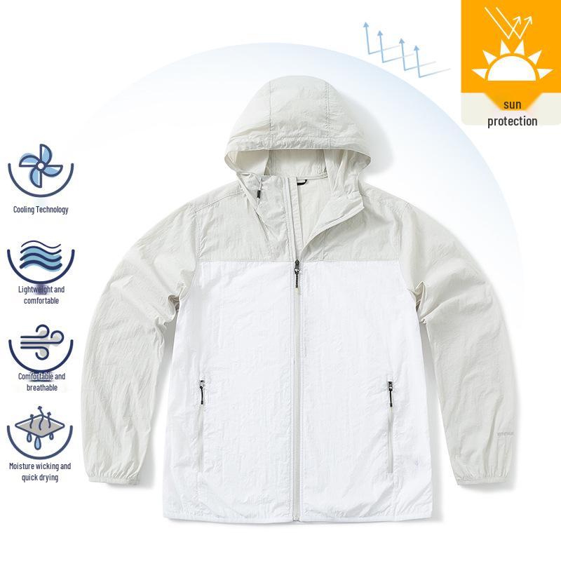 Lightweight Breathable Sun Protection Jacket - Summer Thin Hooded Outdoor Travel Wear for Couples