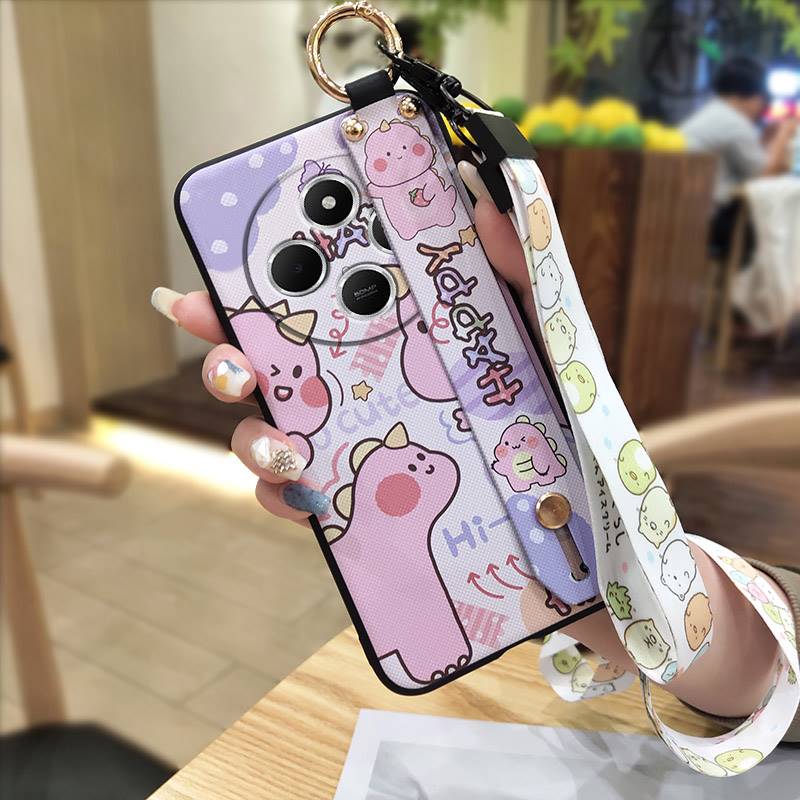 Protective Anti-dust Phone Case For Redmi A4 5G Back Cover Shockproof Waterproof Cartoon Silicone Durable Ring Kickstand