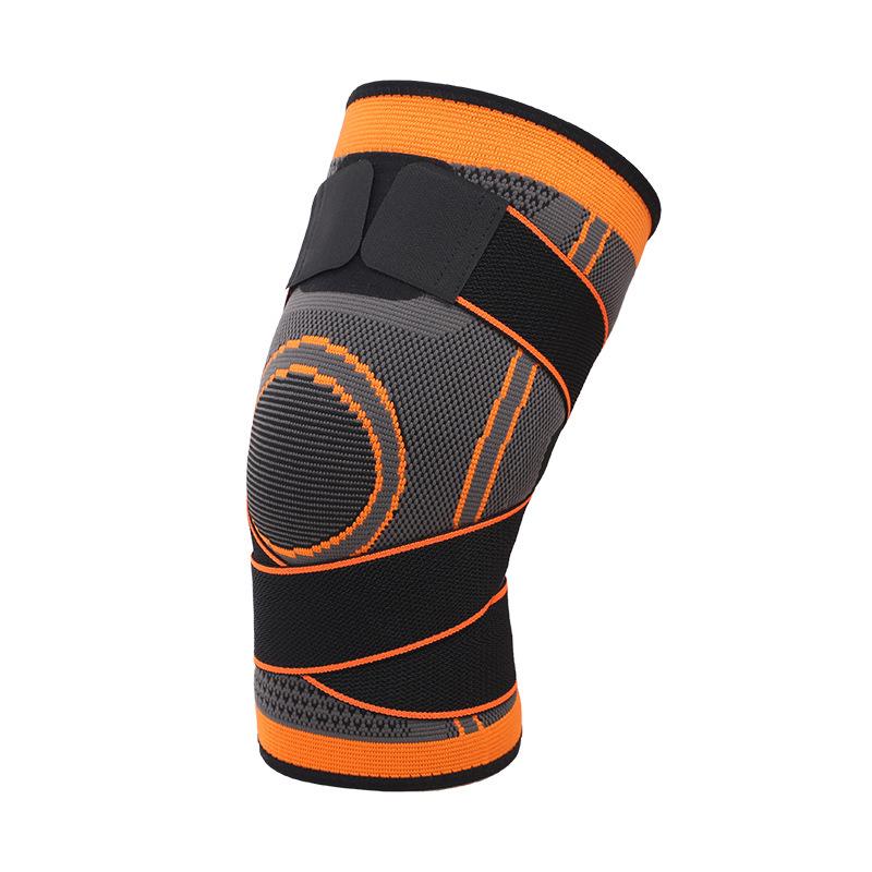 Knitted Strap Sports Knee Pads for Men and Women Wrapped and Pressurized Cycling Basketball Anti Collision Running Sports Knee Pads