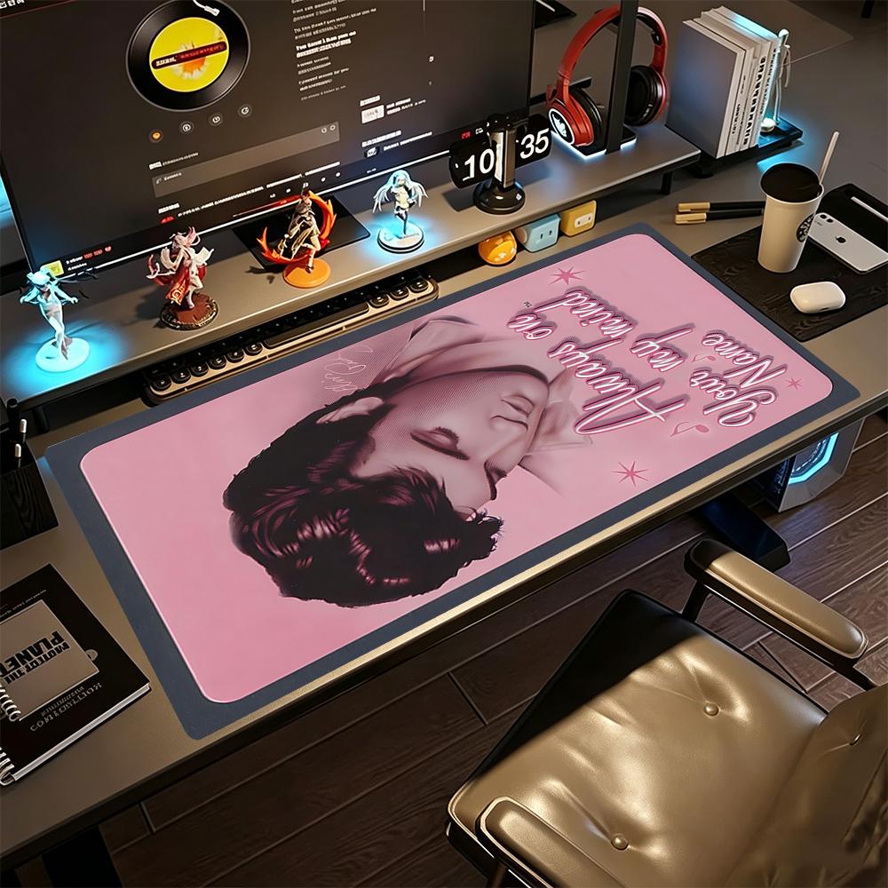 Elvis Presley Customize Text Mouse Pad Desk Mouse Pad Study Desk Mat Non-Slip Rubber Bottom Office Desk Accessory