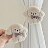 Cute Puppy Curtain Ties Fuzzy Dog Elastic Curtain Tiebacks Plush Stuffed Puppy Curtain Holders for Nursery Kids Room Decor