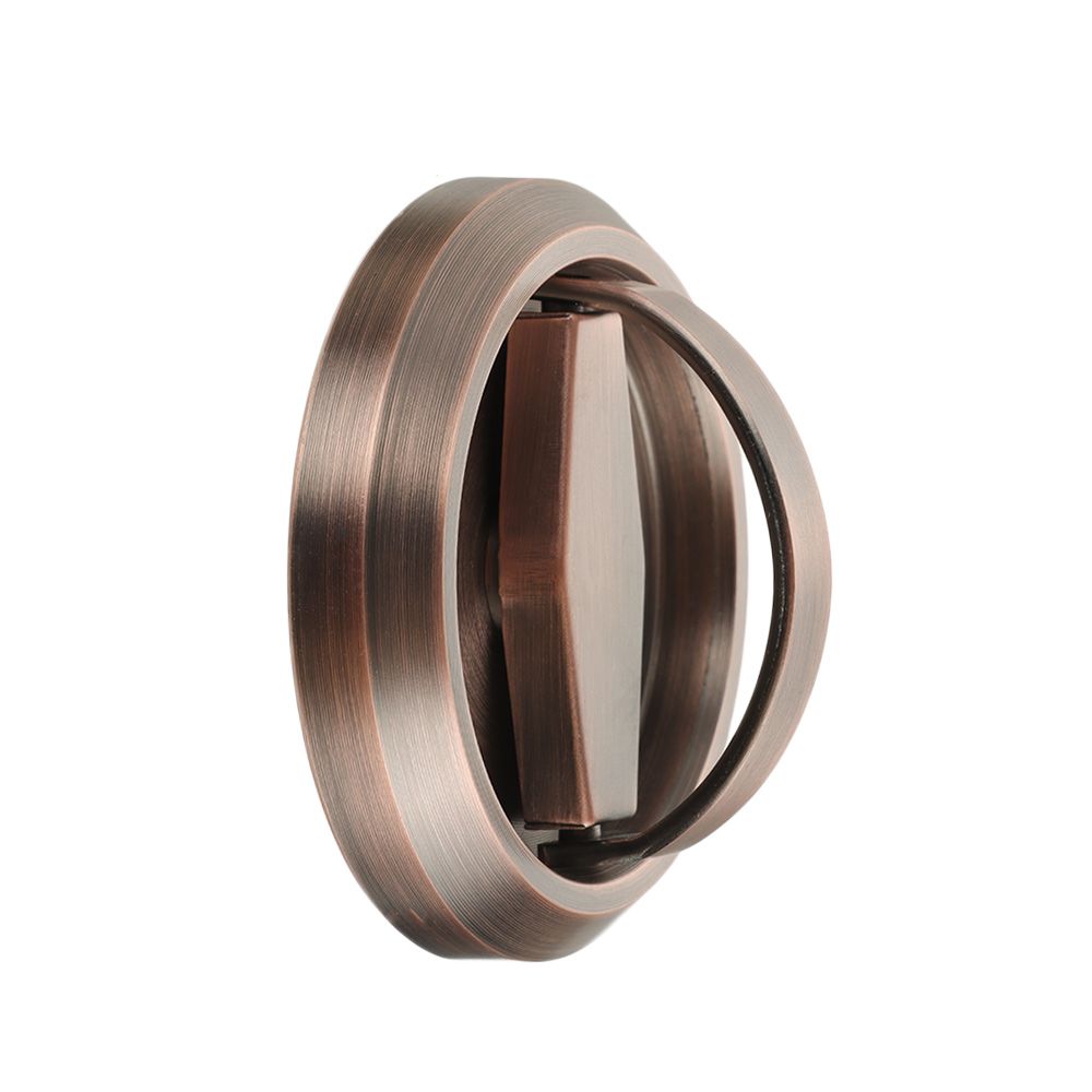 Round Ring Recessed Invisible Cabinet Drawer Furniture Knob Wardrobe Pulls Hidden Door Handle Lock