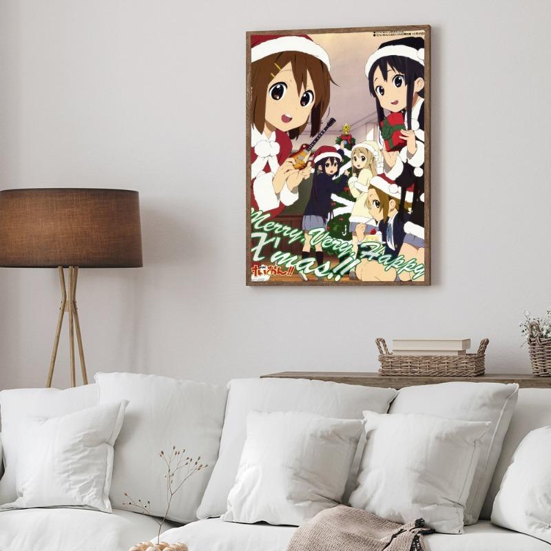 

К-Он! Классический аниме-постер Водонепроницаемая бумажная наклейка Кофейня Бар Комната Настенный декор 21cm×30cm NoFrame