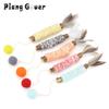 Feather Cat Toy Rod Plush Ball Rope Wrapped Funny Stick Kitten Pet Toy Supplies