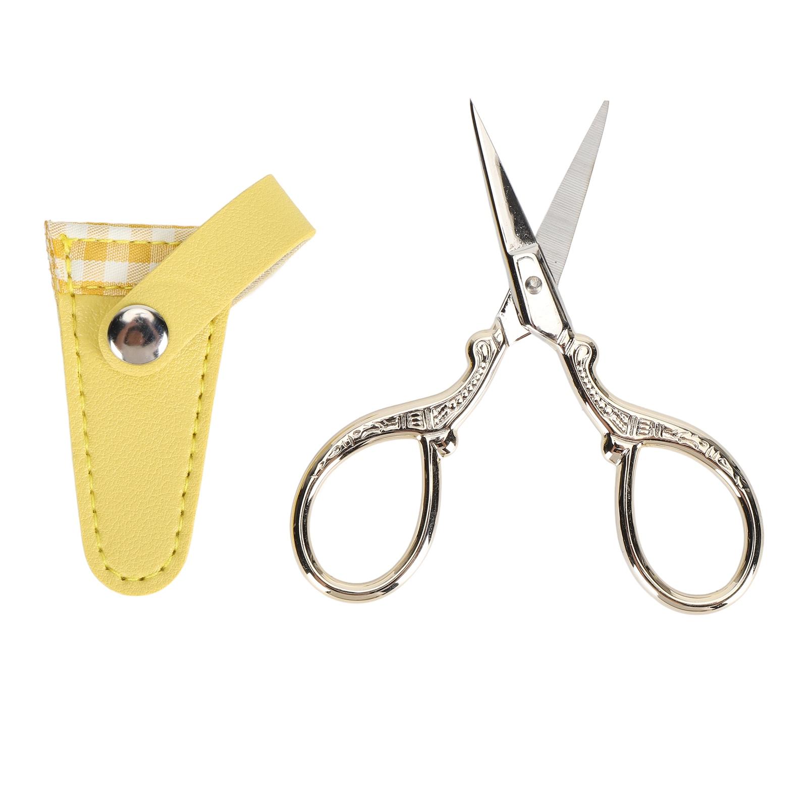 

Набор ножниц для вышивания и чехла из искусственной кожи, ножницы для шитья и вязания из нержавеющей стали