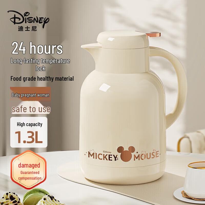 Термопот Disney с нажимным механизмом, со стеклянным покрытием
