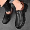 Italian Brand Men's Genuine Leather Shoes Thick Soles Work Attire Shoes Lace Up Height Shoes Men's Office Business Dress Shoes