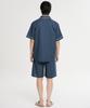 [May Flower] Classic Navy Short-Sleeve Pure Cotton Men's Big Size Pajama Set [Shipped from Korea] 100% Authentic