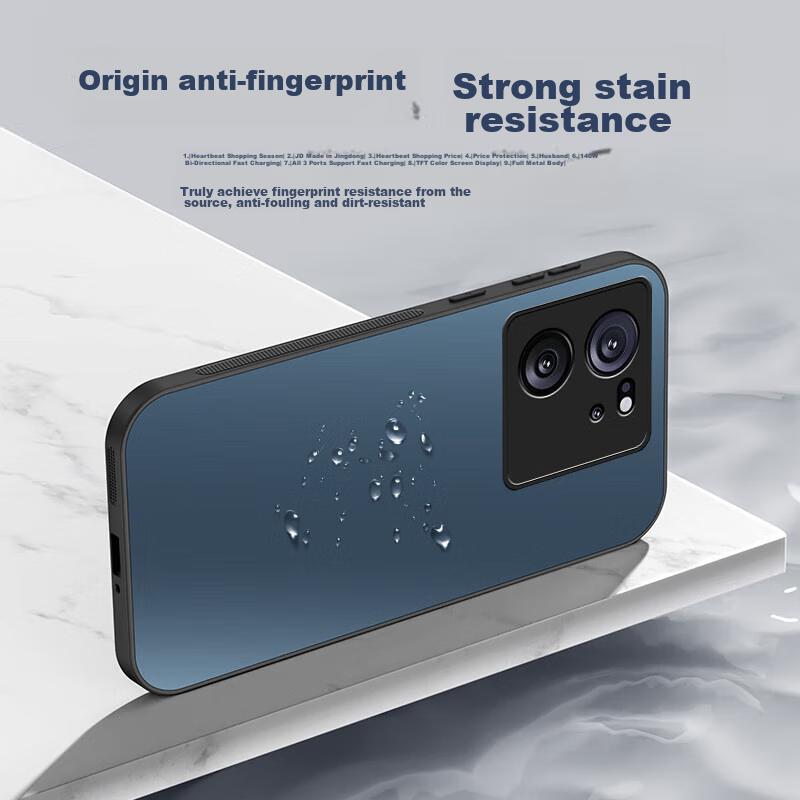 HotFire AG FrostedPhone Case for Xiaomi Redmi K60 Ultra, Matte Full Coverage Ultra-Thin Shockproof Anti-Fingerprint - Graphite Black