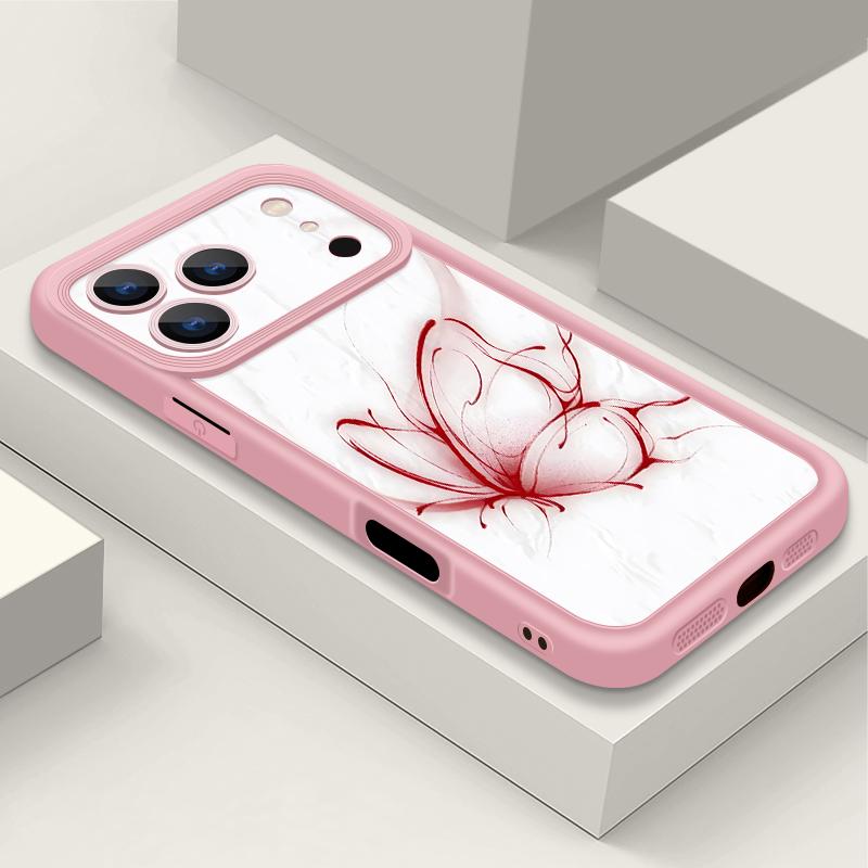 Shockproof Phone Case For iPhone 17 Pro Max Case iPhone 16 15 14 13 Pro Max 11 17e 16e Colorful Butterfly Print Soft Silicone Bumper Cover