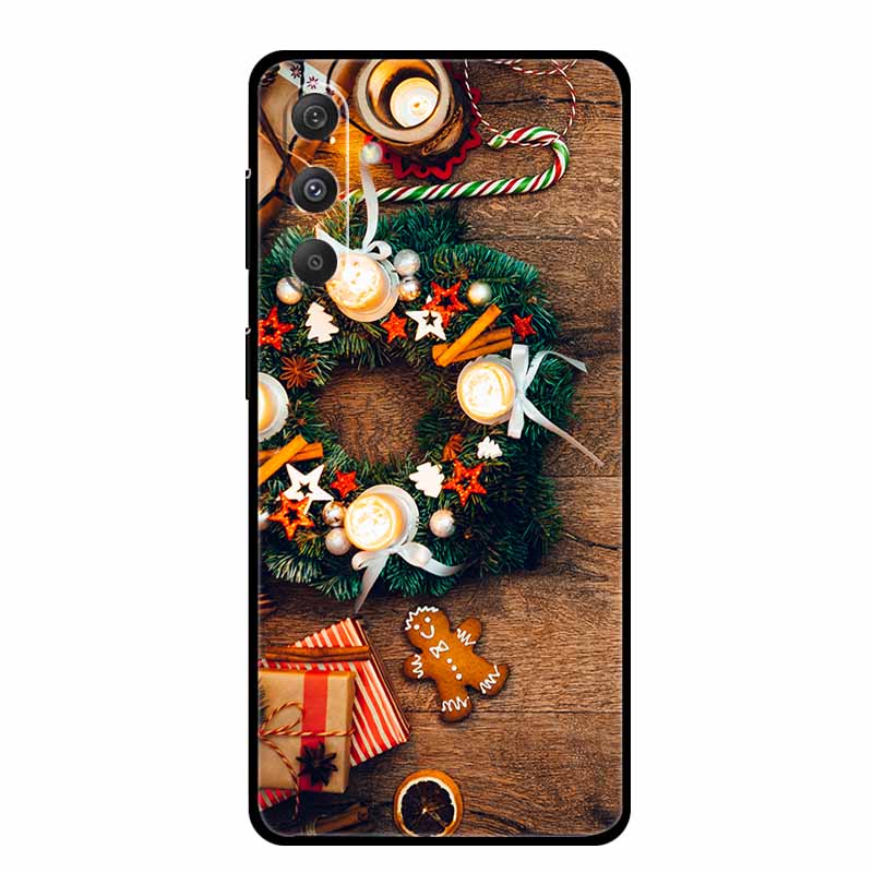 Christmas Case For Samsung Galaxy S24 S25 5G Cases Soft Silicone Bumper for S24 S25 Plus S23 FE S24 FE S25 FE 5G Protector Shell