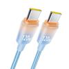 120W 6A USB C Cable for IPhone 16 15 Pro Plus Type C To Type C Fast Charging Cable for Xiaomi Samsung Huawei Gradient Color Wire