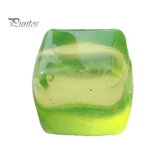 Transparent Lemon Toy Squeeze Toy, Stress Relief Jellyfish Ice Cream Reduction Soft Clear Cube Sensory for Kids Adults Reliever