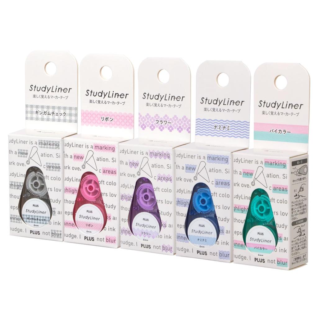 Plus Marker StudyLiner Set x 5 5-Pattern DC-100