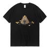 Funny Cute Capybara T-shirt Japan Anime Graphic T Shirts Men and Women Cotton Casual Oversized Tee Shirt Streetwear Couples Tops