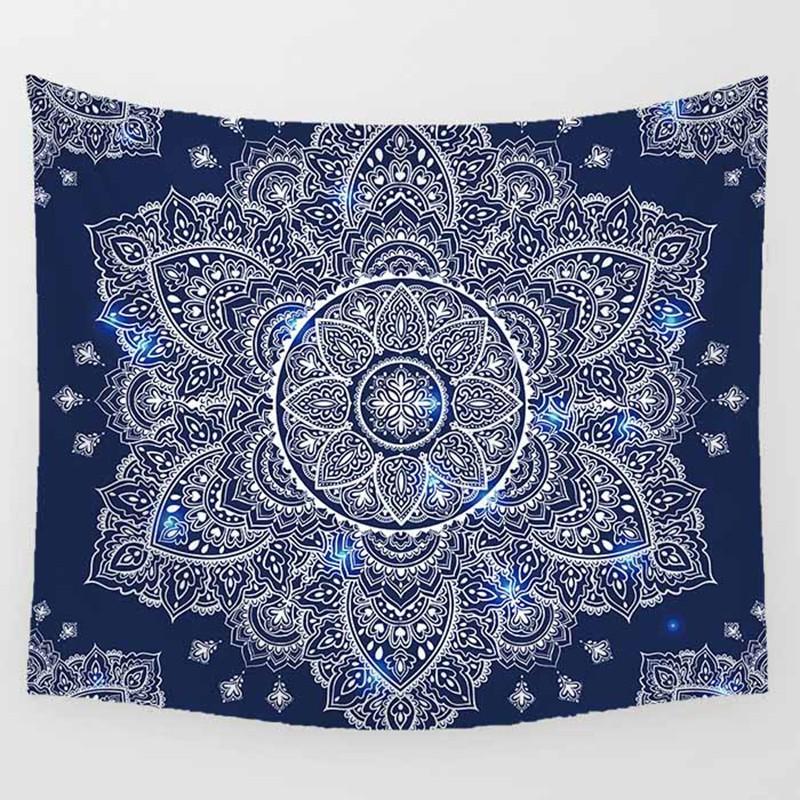 Gobelín do obývacího pokoje s pohovkou, mandala, nástěnný závěsný nástěnný tapiserie, bytové dekorace, gobelín do ložnice