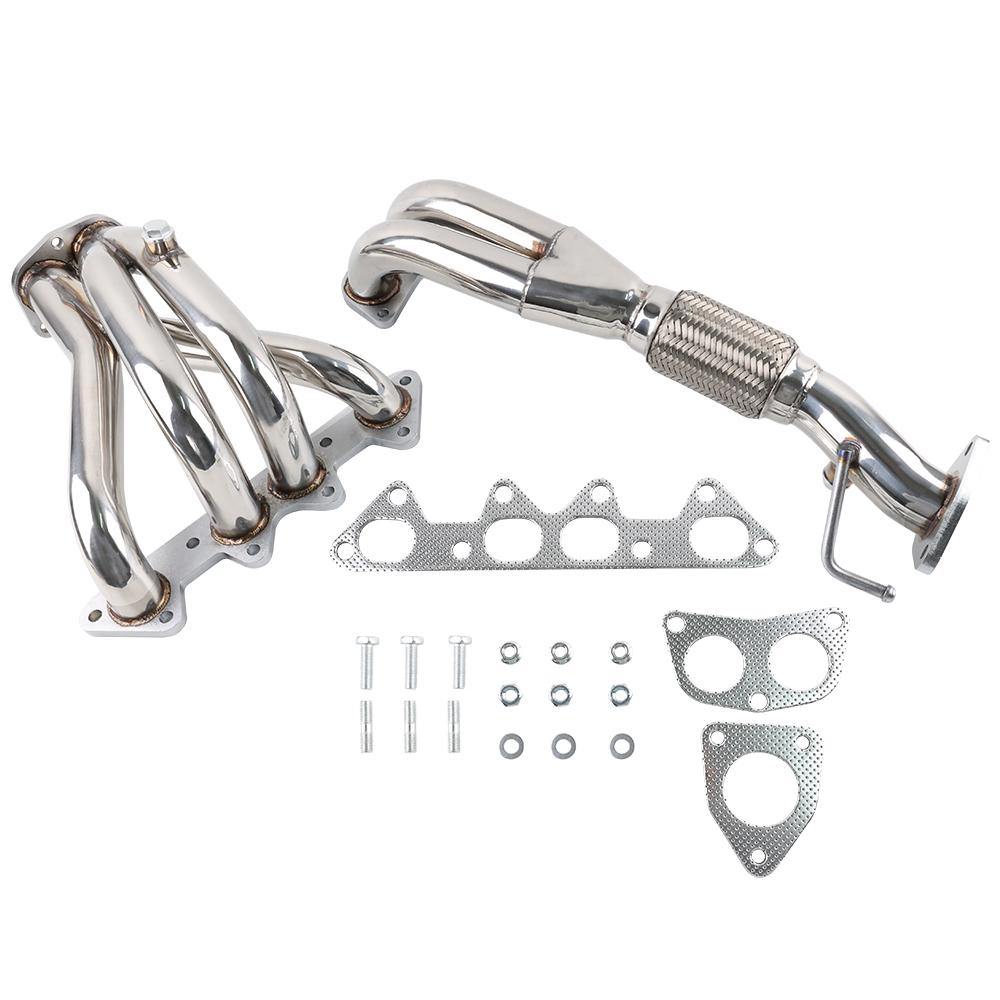 Stainless Racing Manifold Header Exhaust For Honda Accord 98-02 LS4 Combo 1998-2002 Honda Accord F23 DX LX EX L4 2.3L