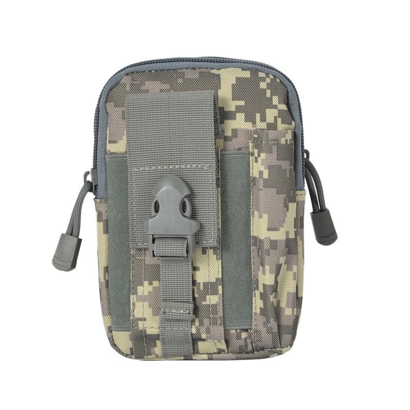 

Multifunctional Running Climbing Canvas Change Purse Mobile Phone Military Fan Hiking Camping Bag Sports Hanging