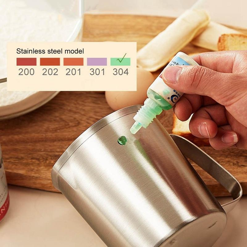 Förtjockad 304 Rostfritt Stål Mätkopp Med Skala 2000ML 1000ML 500ML Stor Kapacitet Kök Praktisk Mätkopp