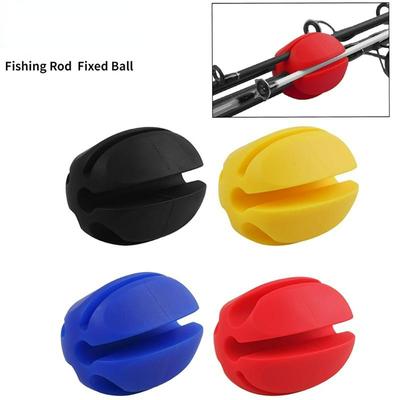 1 Pcs Silicone Fishing Rod Fixed Ball Mini Protection Anti-Collision Rod Retractor Fishing Rod Stopper Fishing Accessories ZPG