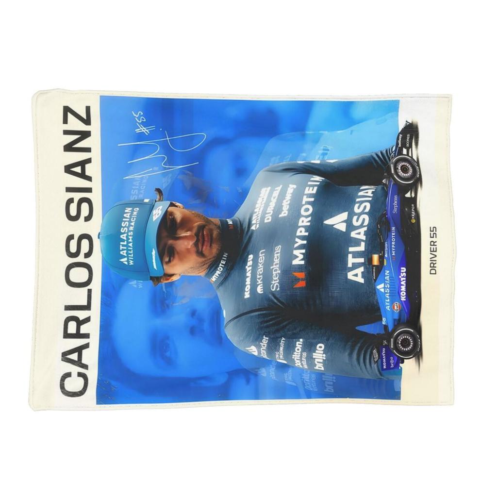 Carlos Sainz Eras Tour 2025 Blanket Soft Warm Flannel Throw Blanket Bedding for Bed Living room Picnic Travel Home Couch