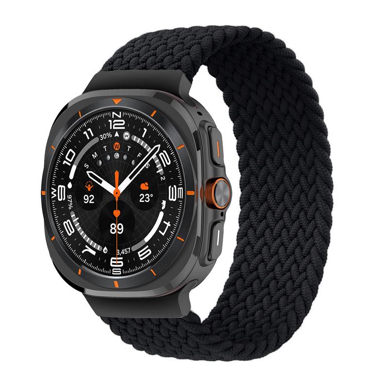 Braided Solo Loop for Samsung Galaxy Watch Ultra Strap 47mm Accessories Sport Nylon Belt Bracelet Galaxy Watch 7 Ultra Band 47mm