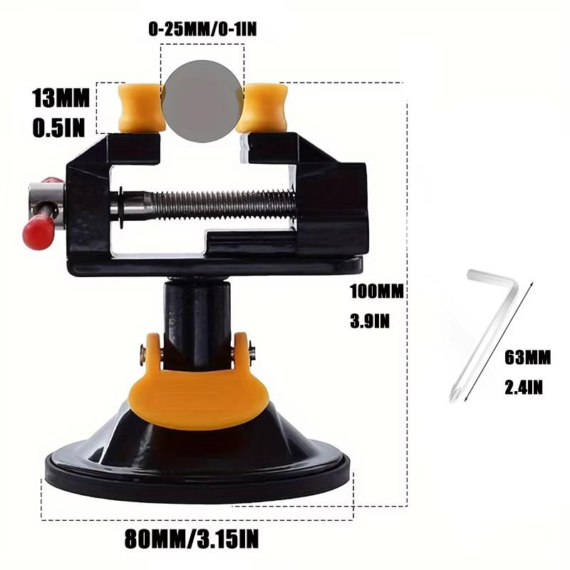 Universal Table Vise Clamp 360 Degree Rotatable Suction Fixer for DIY Craft Carving Sculpture Glass Metal Processing