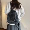 Denim Backpack for Women – Vintage Washed Jeans Style School Bag – Perfect for Casual Wear & Campus Life
