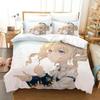 Luxury New 3D Print Anime Genshin Impact Arlecchino Bedding Set Duvet Cover Bed Set Quilt Cover Pillowcase Queen Size Boys Adult