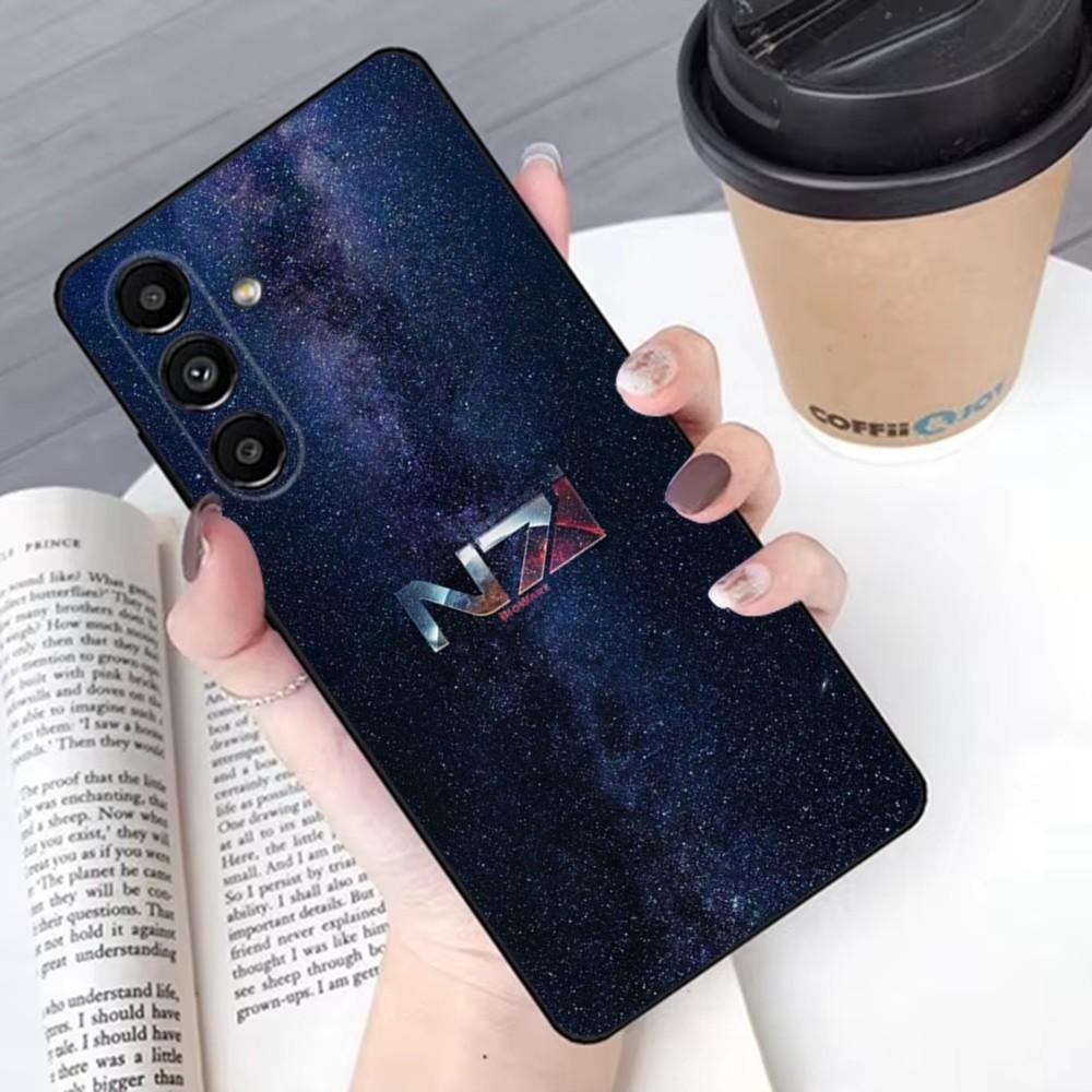 N7 Game M-Mass E-Effect Phone Case For Samsung S 25,24,21,22,23,30,20,Ultra,Plus,Fe,Lite,Note,10,9,5G Black Soft