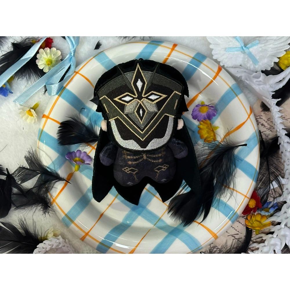 10cm En Stock Genshin Impact Poupée Peluche Coton Harbingers de Fatui Dottore Columbina Capitano Vagabond Pendentif Marionnette à Main Jouet Cadeau