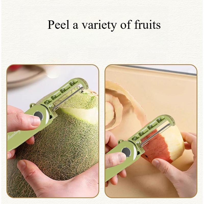 Peeling Tool Fruit Peeler New ABS Durable Manual Peeler Multifunctional Portable Foldable Peeler for Household Kitchen Tool