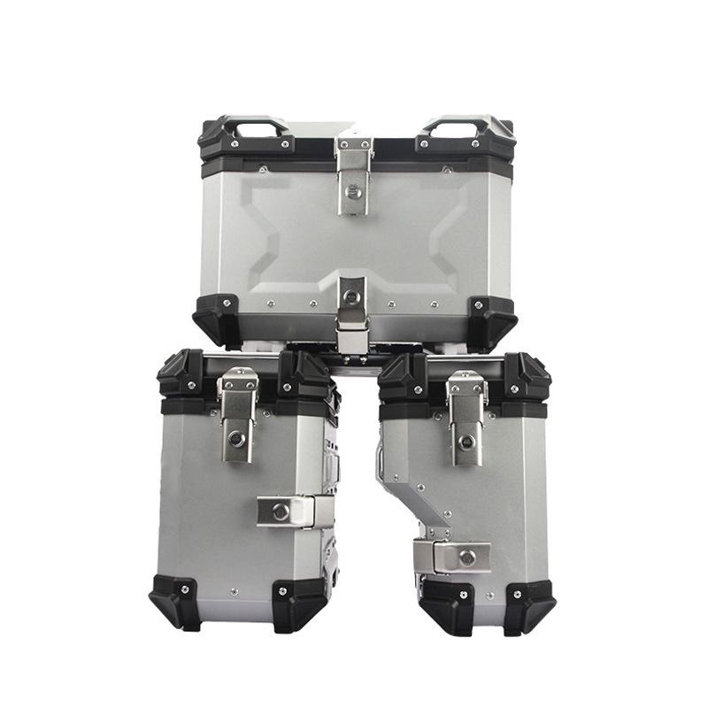 Quick-Release Waterproof Motorcycle Aluminum Tail & Side Boxes (28L-100L)