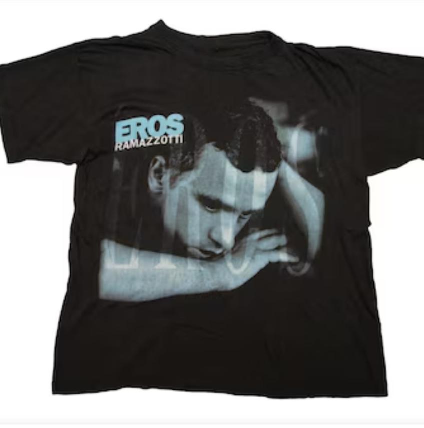 Редкая Pop Music Unisex Футболка Eros RAMAZZOTTI Все Размеры от S до 5XL DI1117 XXXL
