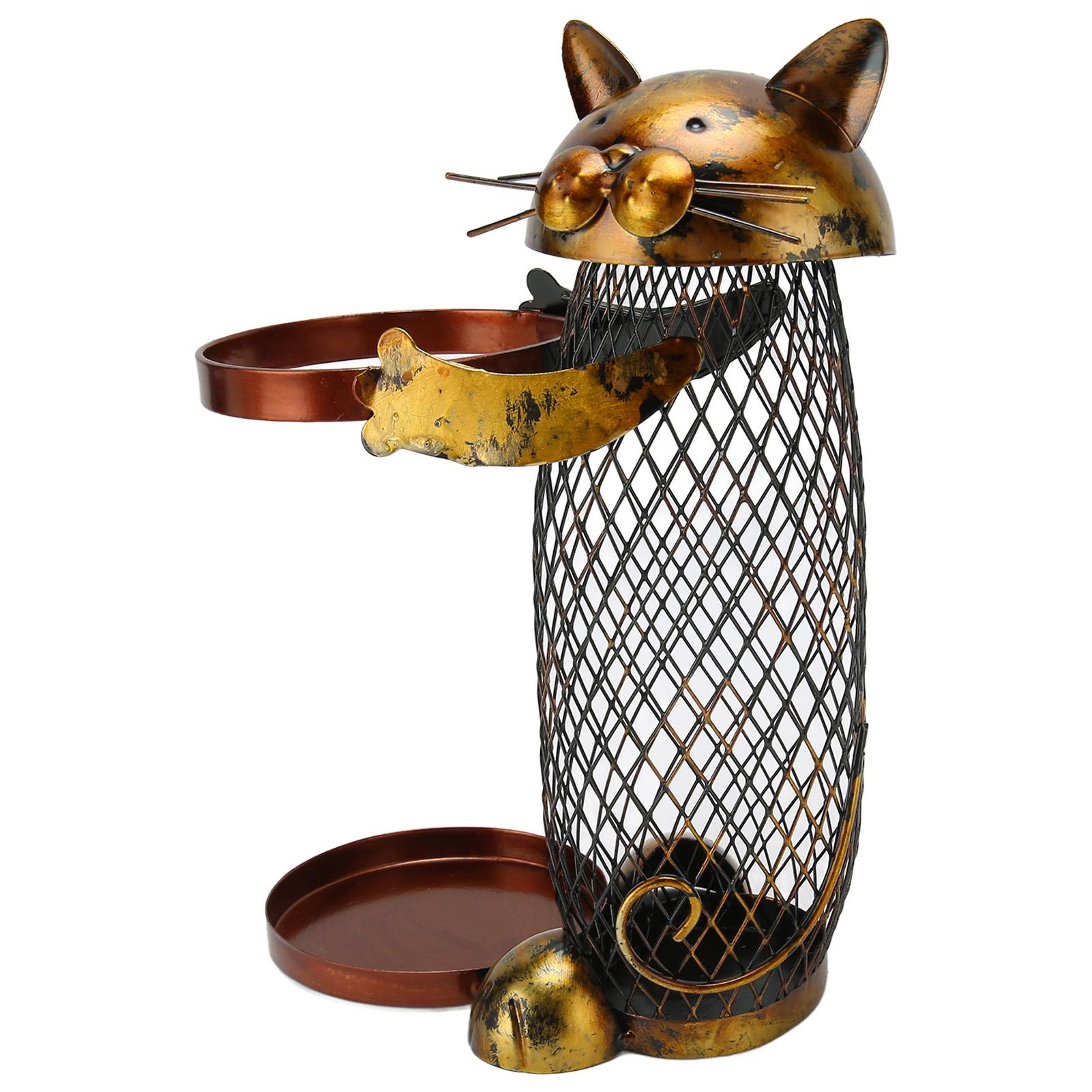 

Винный держатель в винтажном стиле в виде кошки, прочный металлический, экономящий место, декоративный, устойчивый, устойчивый, для семьи