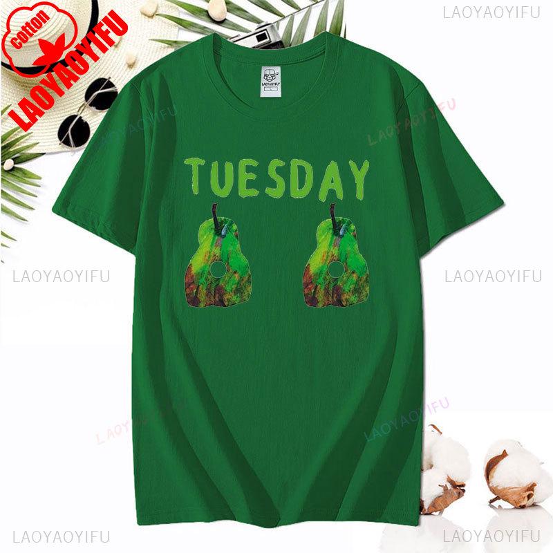 Tričko Unisex Hladová housenka Vtipné Tričko s potiskem pro milovníky knih Hladová housenka Ovoce Tričko Topy