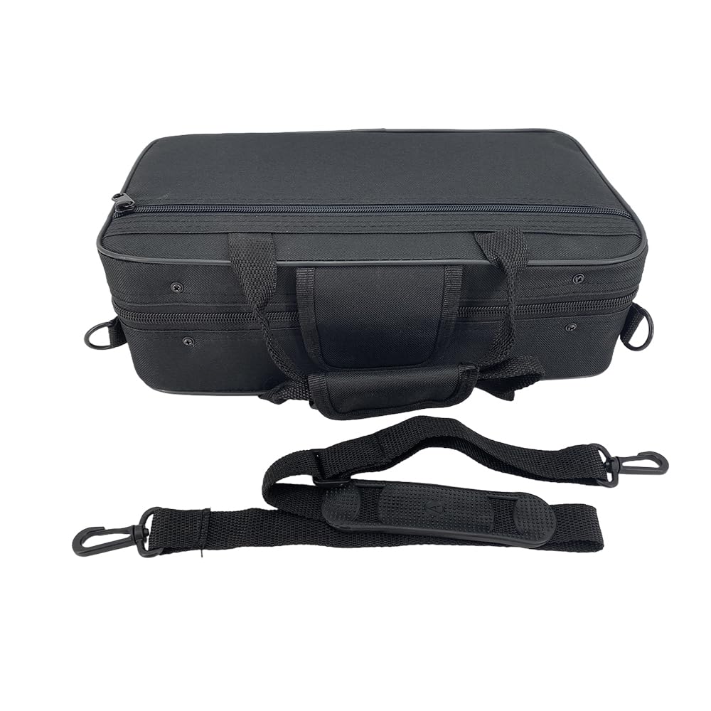 Yinfente Professional Clarinet Case for B-flat Clarinet, Thick Foam Padding, Adjustable Shoulder Strap, Instrument Protection