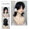Ashely Short Wig for Men Fluffy Natural Black Hair High Temperature Fiber Synthetic Wigs Suitable for Daily Use Cosplay Sissy