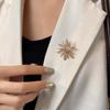 Snowflake Zircon Brooch Fashion Elegant Women Alloy Brooches Clothes Pins Accessories Party Wedding Gifts