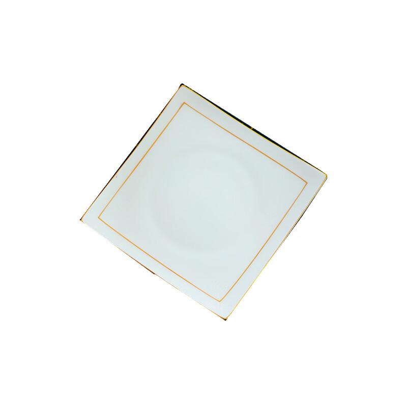 Zhishi Jingdezhen 60-Piece Gold-Rimmed Bone China Dinnerware Set