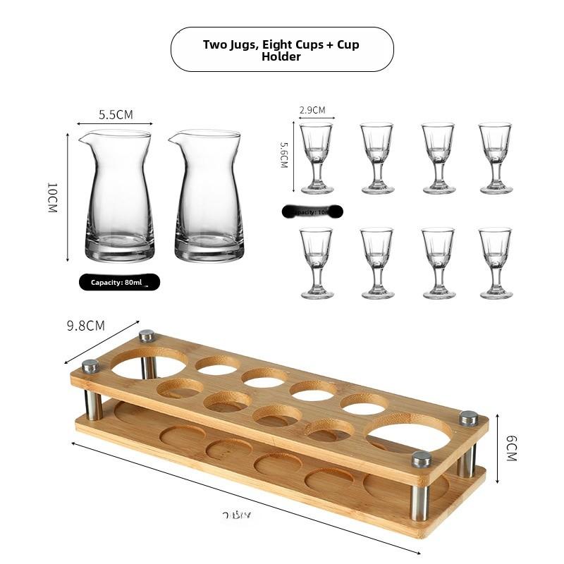 Luxury Small Whiskey Glasses Set Home Use Bullet Cup Pouring Vessel Premium Quality Glassware for Fine Wine And Spirit Tasting