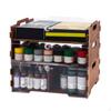 Wooden Paint Organizer Durability 3 Tier Premium Practical Easily Install, Multipurpose,